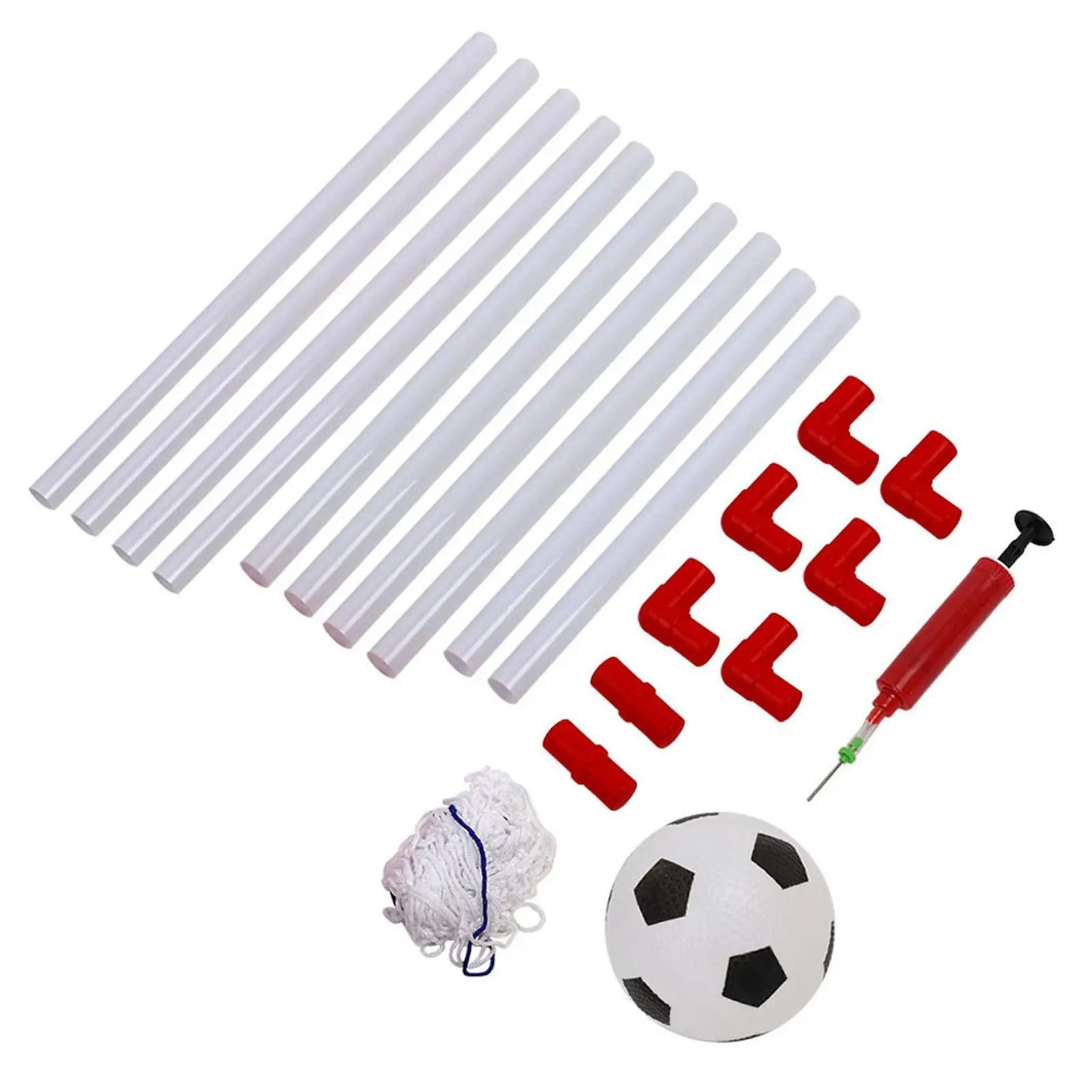 106/120cm Mini Soccer Goal Set for Kids - Indoor/Outdoor Football Net with Ball Pump - Official Size Sport Toy