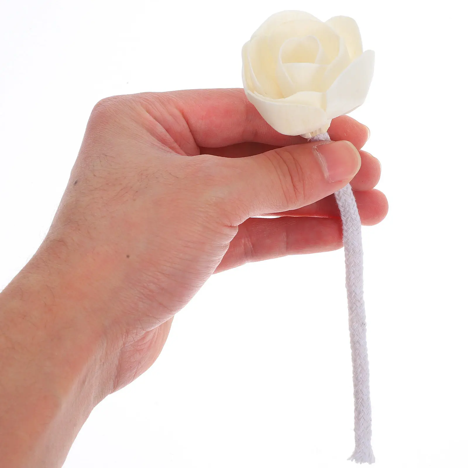 2Pcs Bendable Cotton Rope Flower Head Diffuser Replacement Fireless Aroma Essential Oil Diffuser Refill for Home Car Office