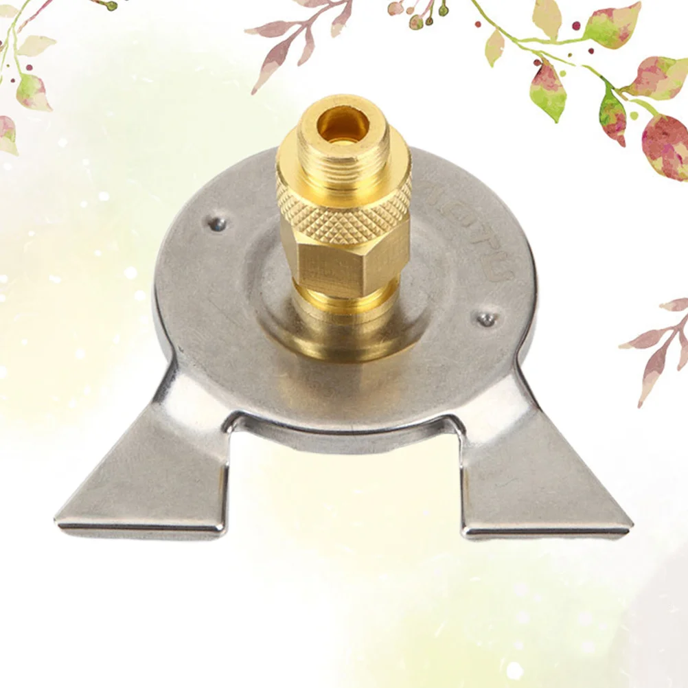 

1Pcs Copper Alloy Stainless Steel Gas Tank Adapter Mini Outdoor Camping Burner Converter Stove Connector Portable