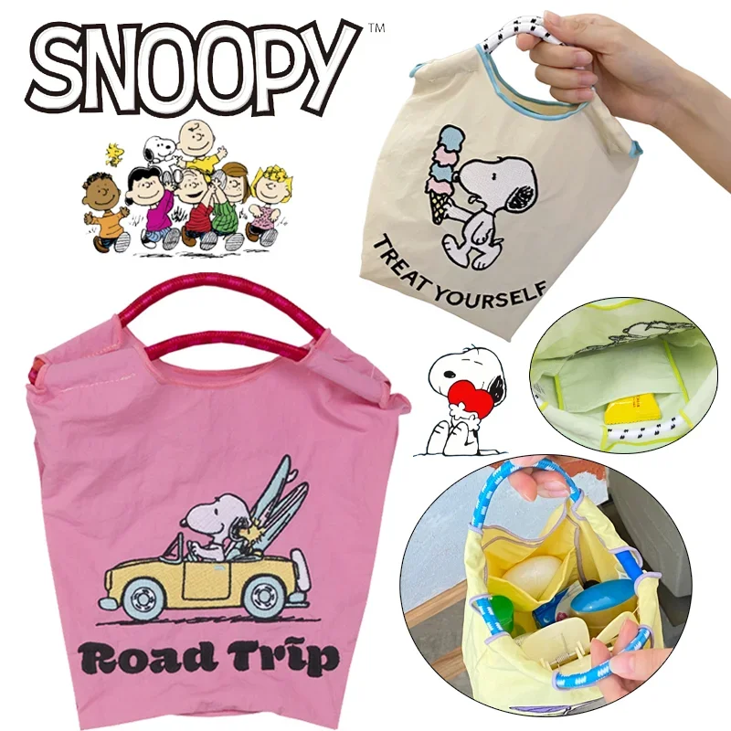 Kawaii Snoopy Women Crossbody Bags Fashion Exquisite Shopping Bag Casual Totes Shoulder Bags Cute Handbags Messenger Bag