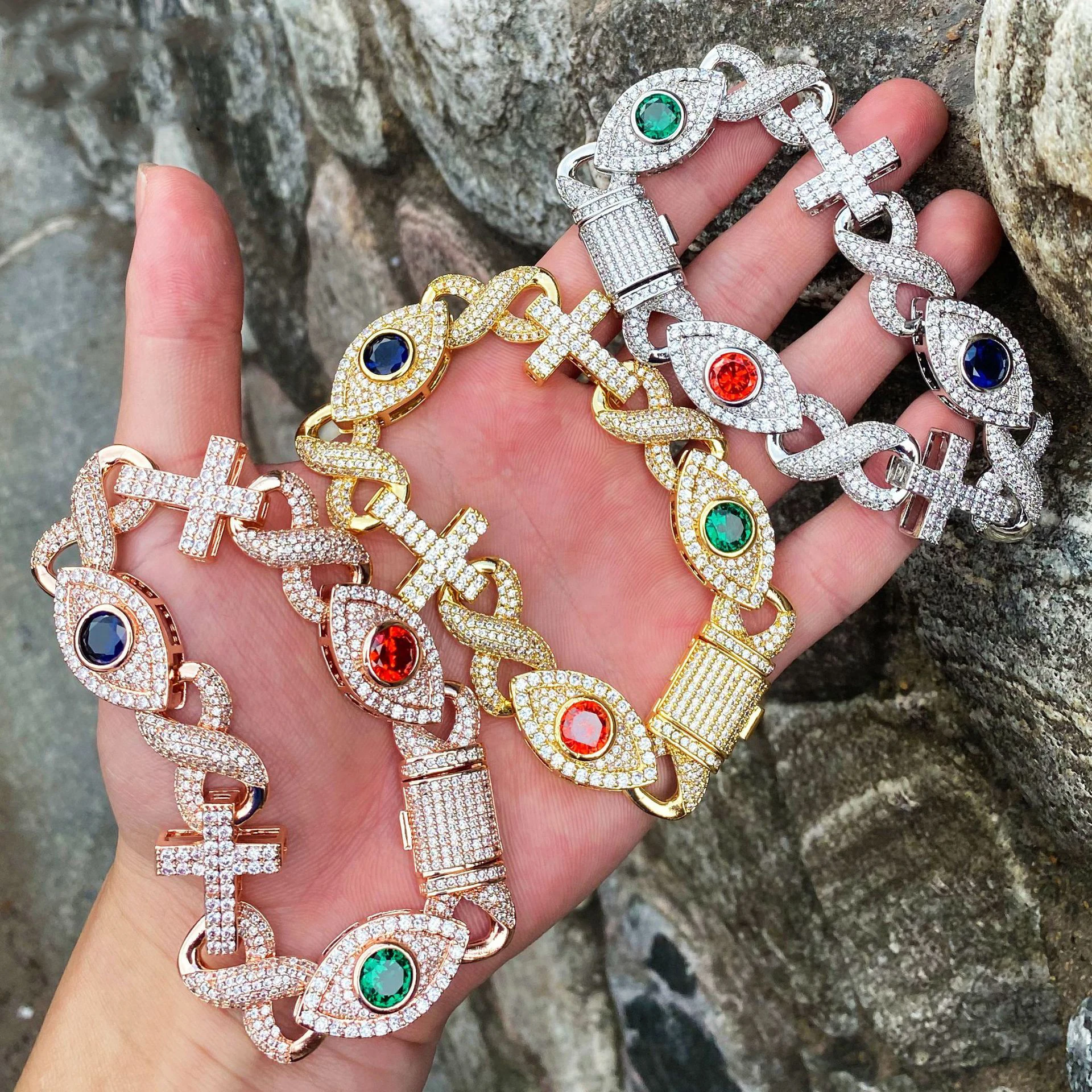 Icedminer New Eye Cross Eight - огляд і ціна Men'S Fashion Gold Chain