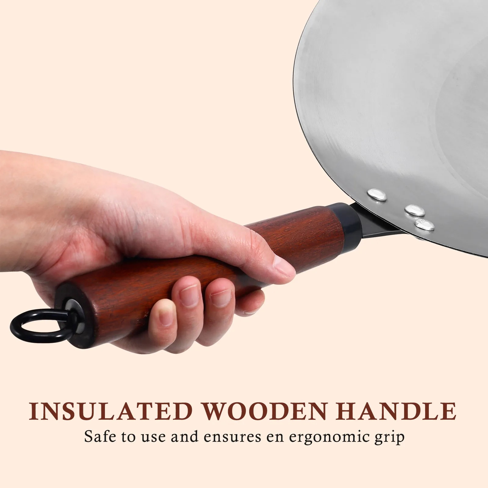 

Premium Iron Melting Pot for Butter Chocolate Candy Cheese Caramel Candied with Ergonomic Handle Flat Bottom Pour Spout