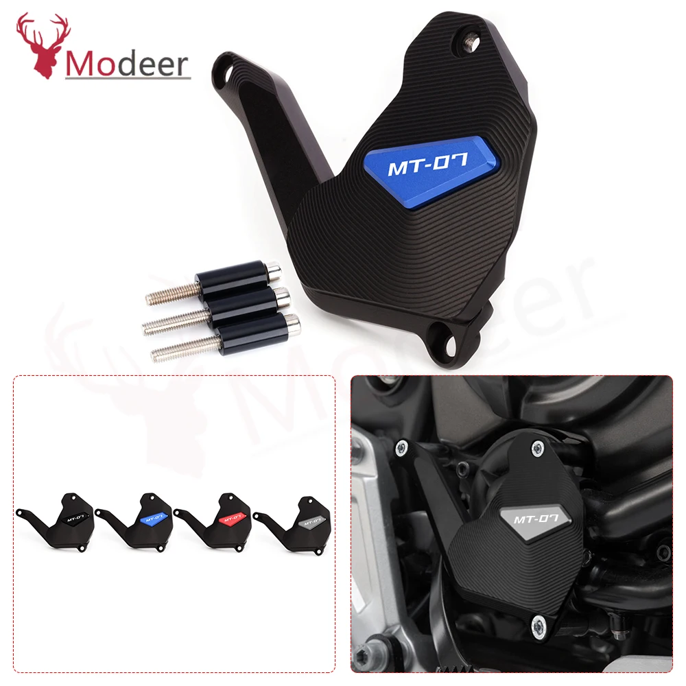

For Yamaha FZ07 MT07 FZ-07 MT-07 Tenere700 Tenere XSR700 Motorcycle Water Pump Protection Guard Cover Clutch Falling Waterproof