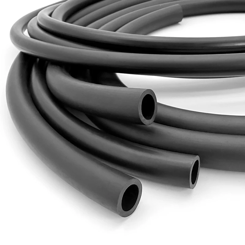 2M Black NBR Fuel Hose ID 2/3/4/5/6/7/8-19mm Oil Resistant Flexible Rubber Tube Anti-Aging Wearproof Fuel Tank Delivery Tubing