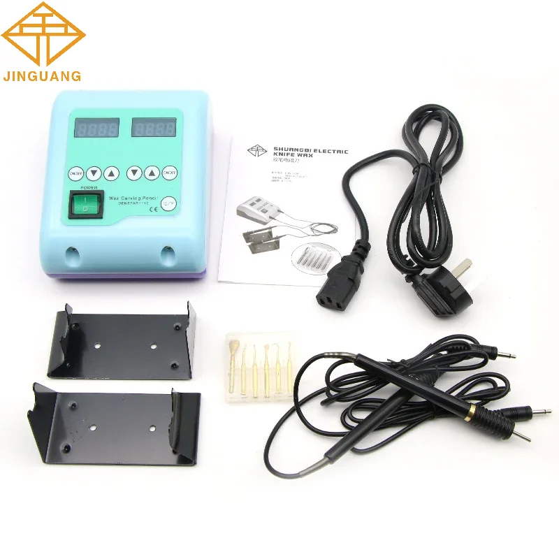 Dental Lab Electric Wax Carving Knife Double Pen Waxer Machine with 6 Tips