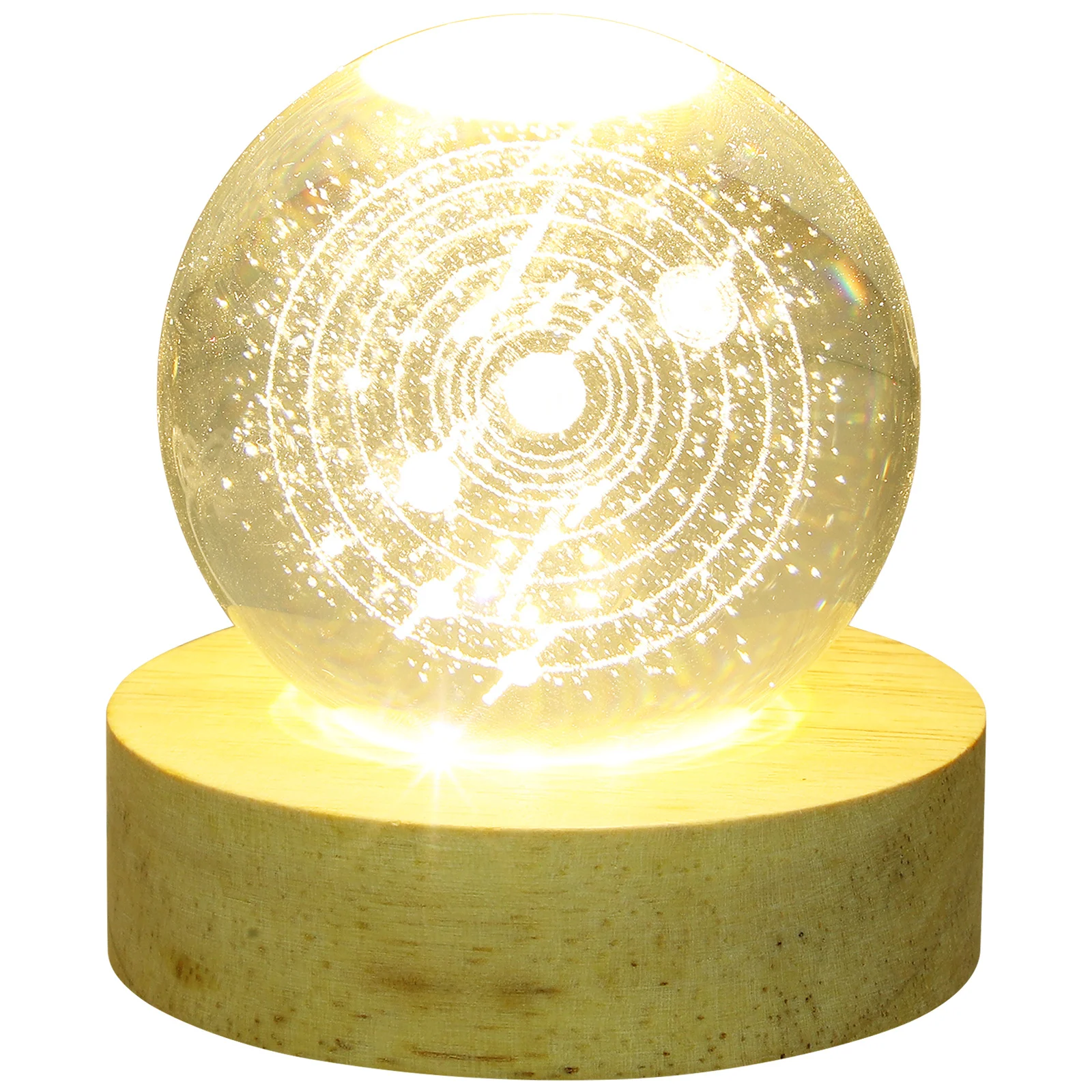 

1Set Crystal Ball Decorative Ornament Creative Desktop Sculpture Stable Stand Home Office Tabletop Decoration Elegant Gift