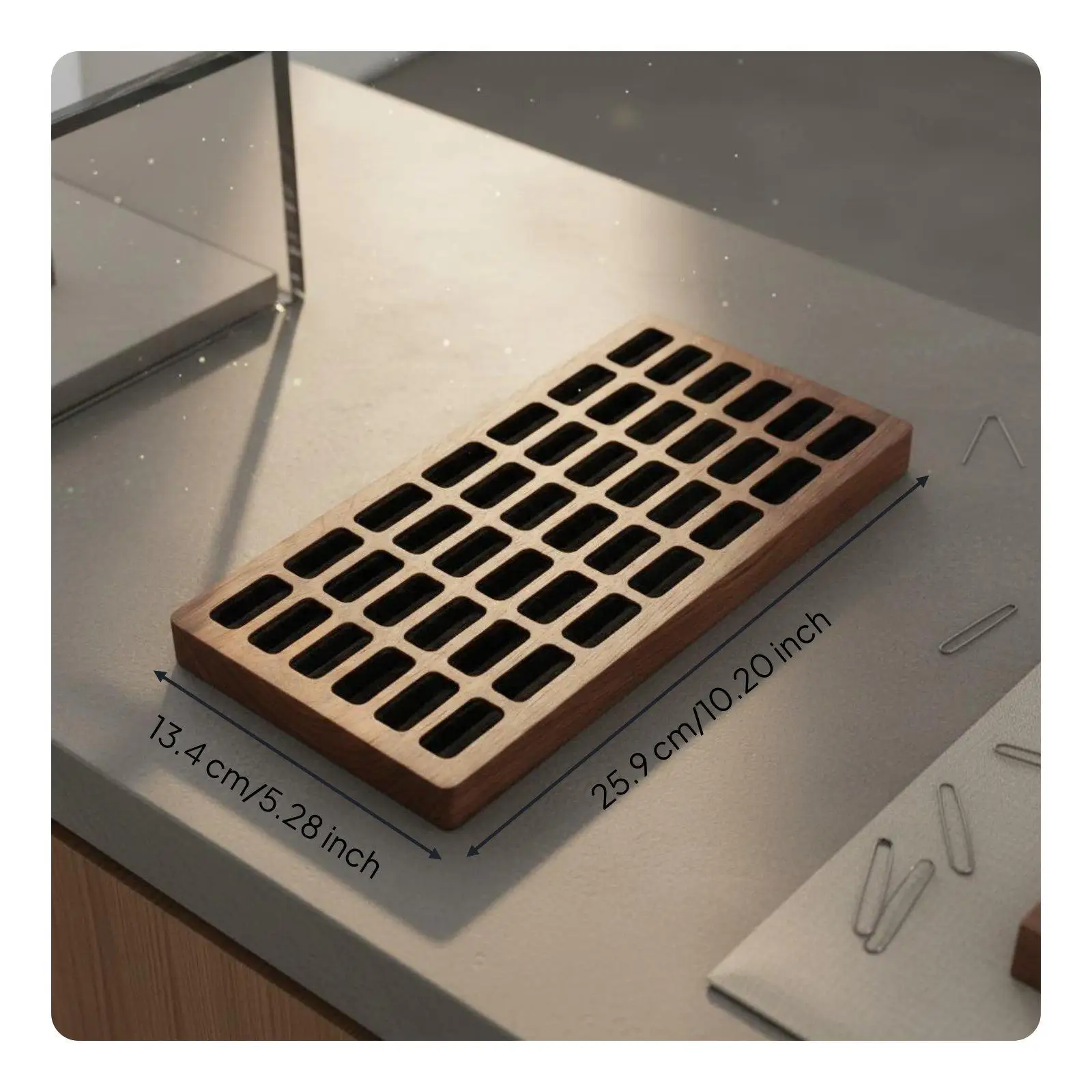 Jewelry Organizer Storage Tray Wood Velvet Jewelry Display for Rings Earrings Custom Jewelry Box for Jewelry Shop