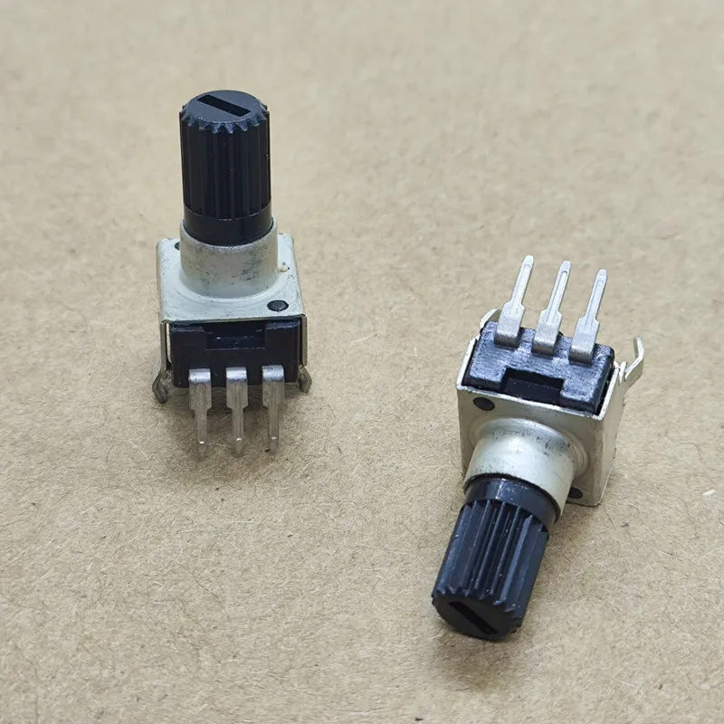10PCS RV09 model vertical single-contact 3-pin B50K volume potentiometer, B503 adjustable resistor, handle length 13MM, 0932