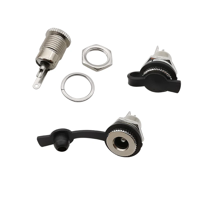 10Pcs DC-099 5.5x2.1mm / 5.5x2.5mm DC Power Female Socket Jack Panel Mount Connector 5.5*2.1/5.5*2.5 DC099 DC Power Jack Adapter