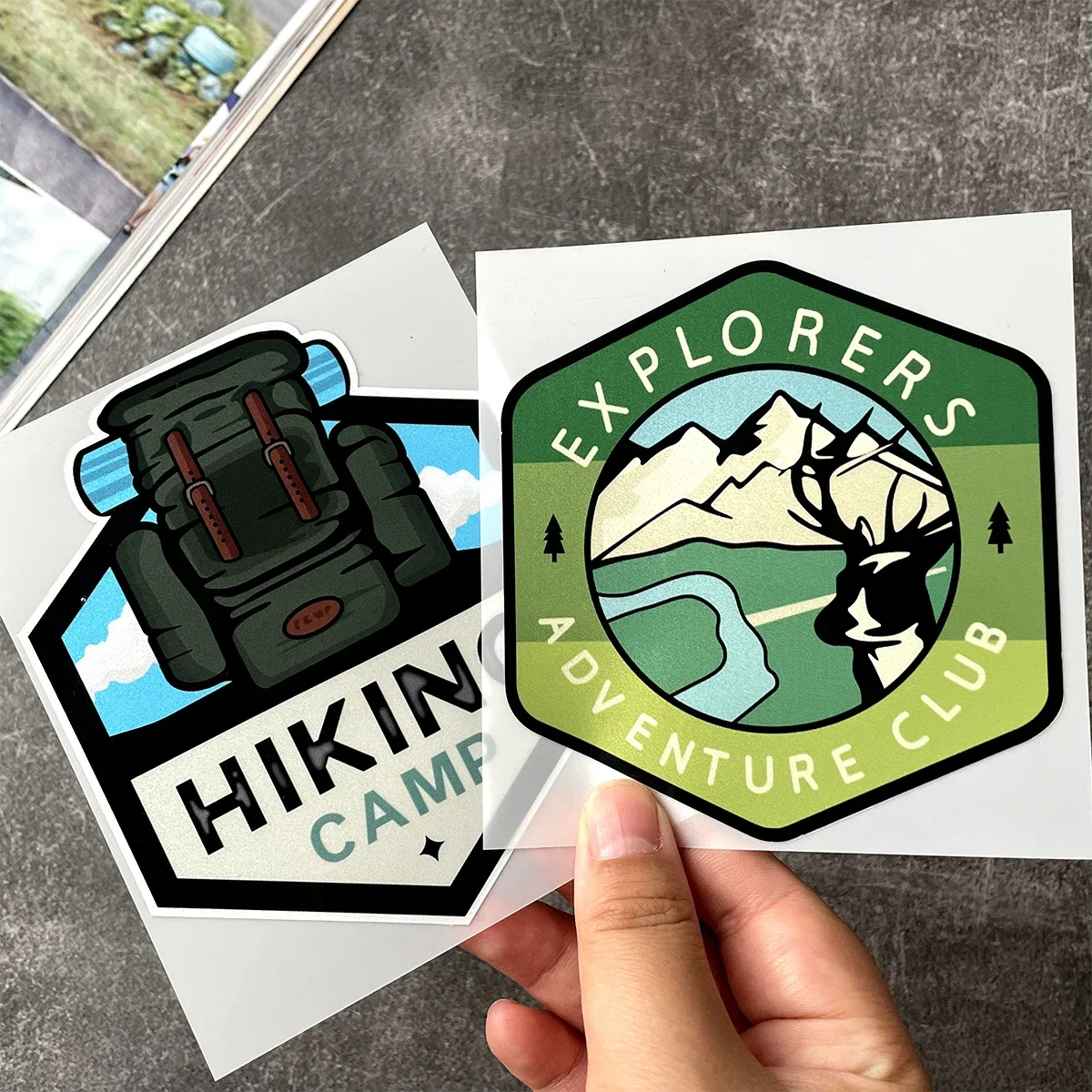 

Car Stickers Camping Travel Trailer Die-Cut Vinyl Decal Waterproof Auto Body Decors Bumper Rear Window Laptop Decoration