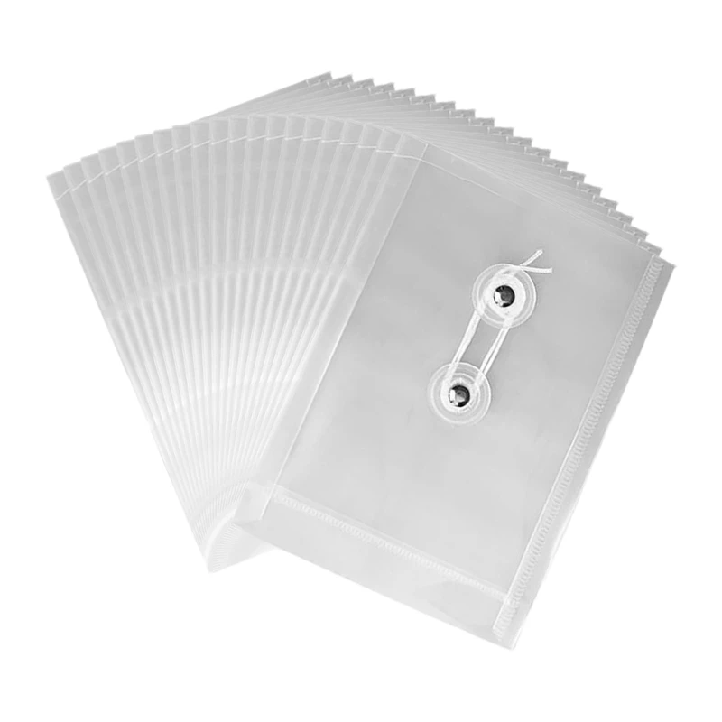 20x/Pack A 6 Folders Wallets Document Clear File Folder File Organiser