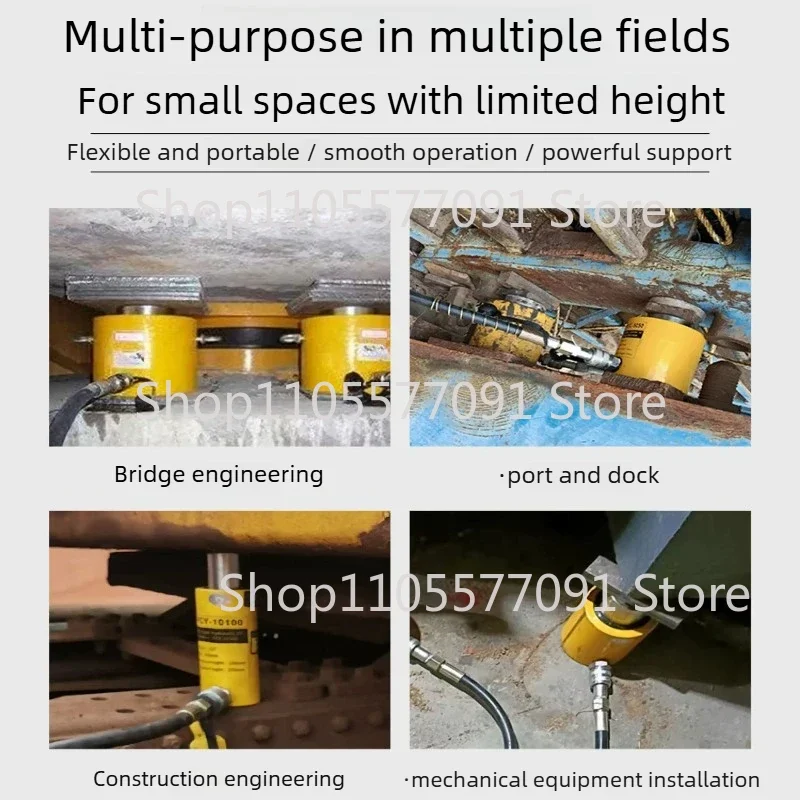 Ultra-thin hydraulic jack split jack hydraulic cylinder 5T20T30T50T100T200 ton extended type