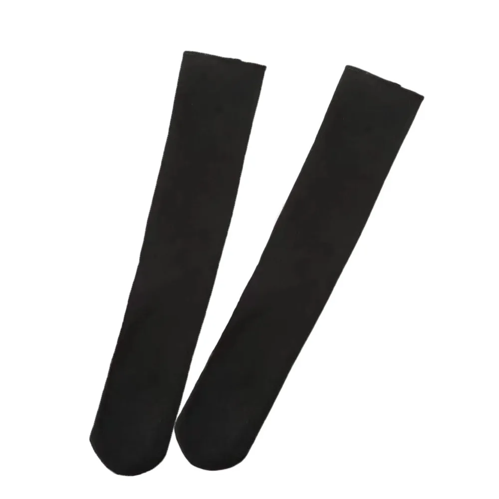 

Leg Warmers Velvet-lined Snow Socks Thickened Black Nude Home Floor Socks Casual Calf Socks Autumn Winter
