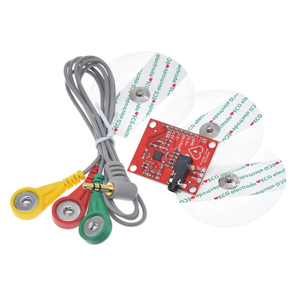 

AD8232 Muscle Electrical Sensor Module Analog Raw Signal EMG Collect For Raw Signal Acquisition Kit Sensors Electrical