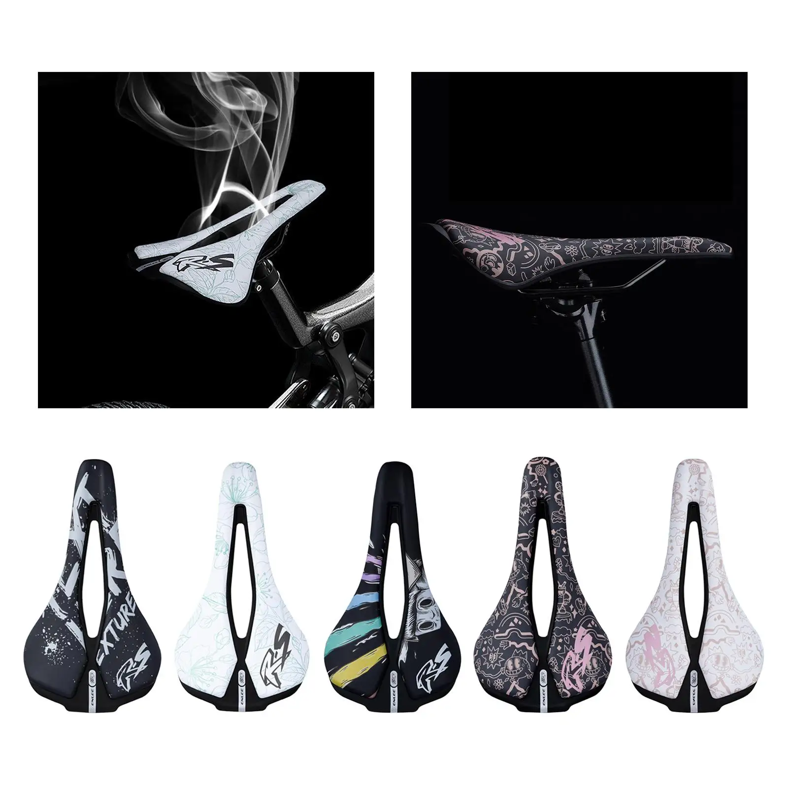 

Bike Seat Breathable PU Leather Shock Absorbing Versatile Adults Replacement for