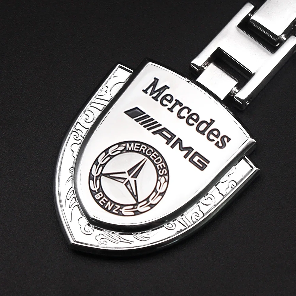 3D Metal Car Styling Keychain For Mercedes Benz AMG A B C E R G S Class GLK CLA GLB GLC GLA Auto Key Chain Rings Fob Accessories