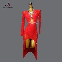 2024 Latin Dance Dress Competition Sports Costume Sexy Adult Women's Blackpool Wear Suit Prom for Girls Practice Wear Customized