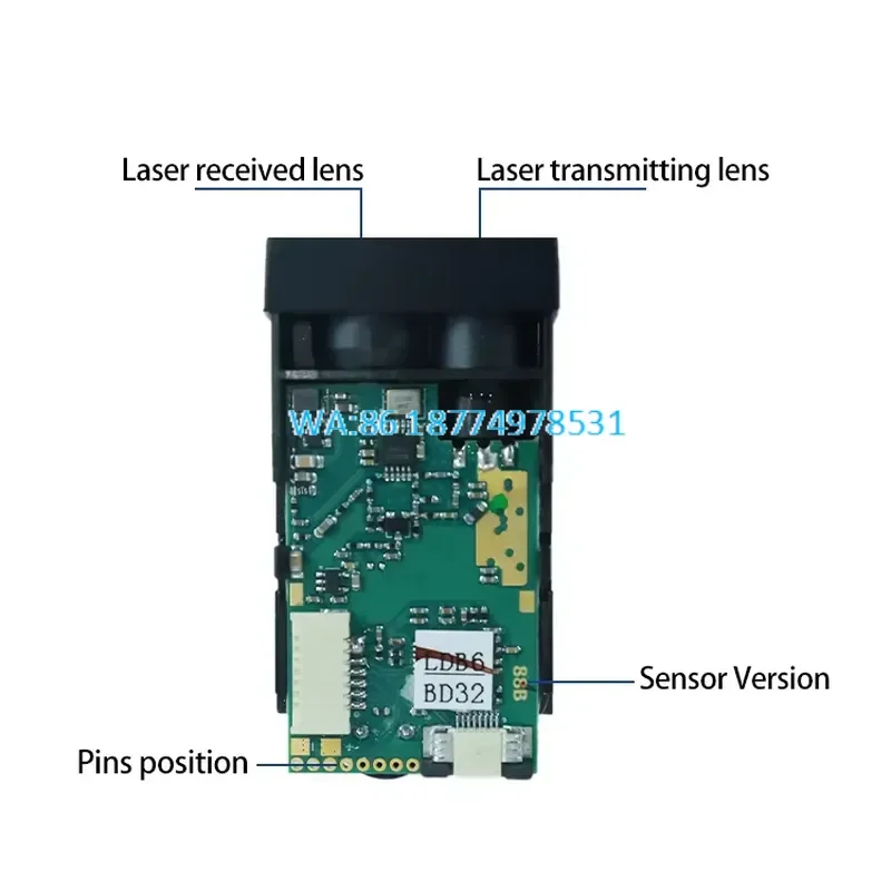 Wmwmnu Custom Rangefinder 40m Precision Distance Sensor Industry with RS485