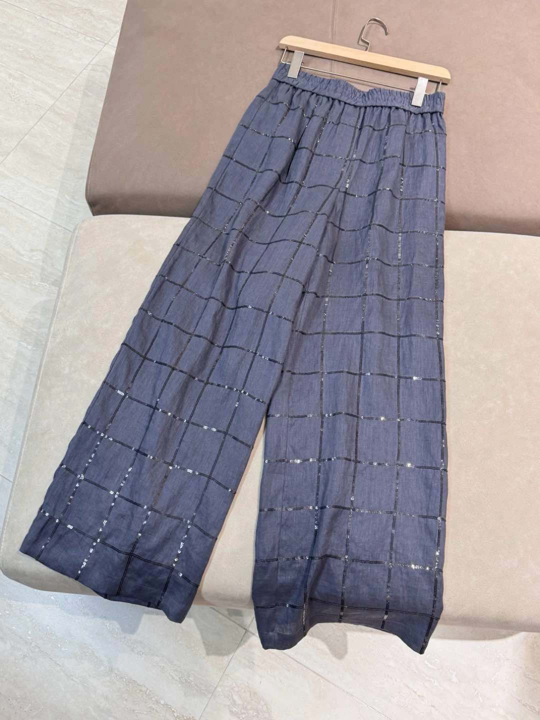 Summer casual exquisite imported linen high quality pant suit