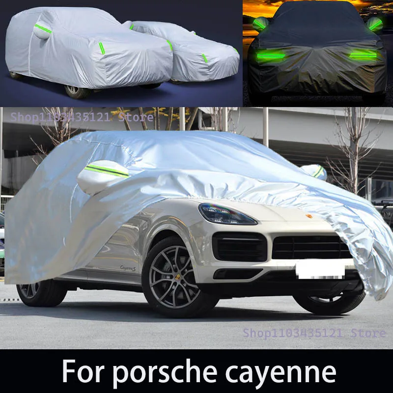 

For porsche cayenne Outdoor Protection Full Car Covers Snow Cover Sunshade Waterproof Dustproof Exterior Car accessories