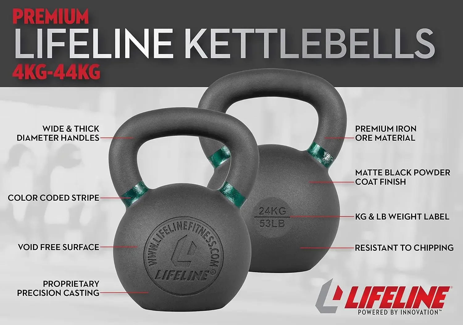 وزن Kettlebell لتدريب قوة الجسم بالكامل مع أجراس Kettlebell