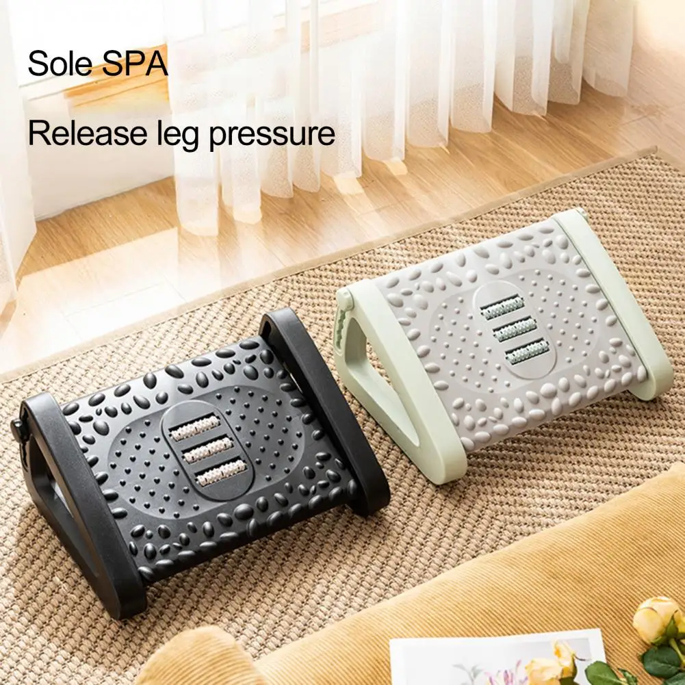 43*32cm Office Stool Footrest With Ergonomic Design Relieve Pressure Improve Comfort Footstool Massage Rollers For Office Space
