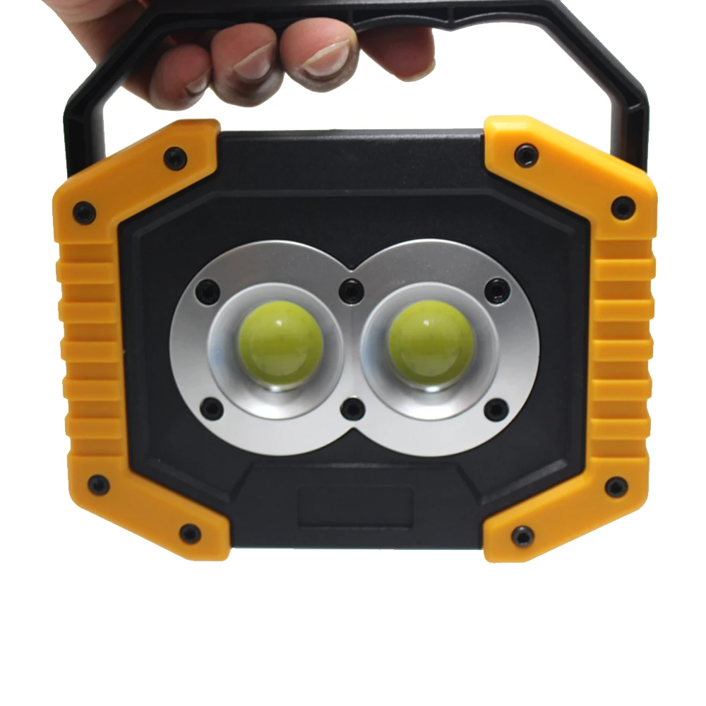 Imagem -04 - Portable Cob Work Light For Outdoor Camping Farol Usb Rechargable Lanterna Iluminação de Emergência Searchlight Lamp Modos