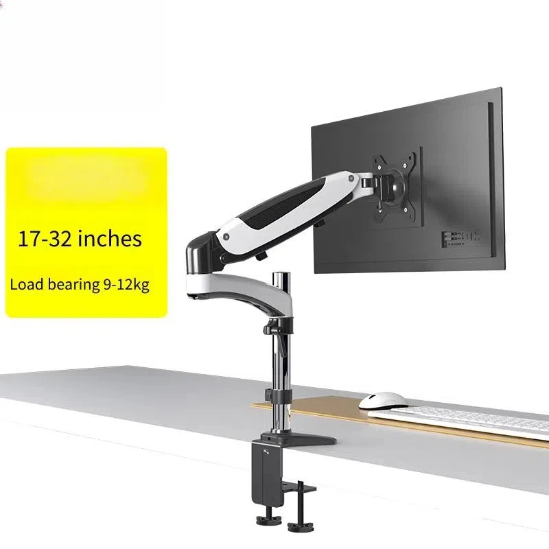 Monitor Mount for 32 Screens, Up to 12 Kg Adjustable Dual Monitor Stand, with 180° Swivel, Tilt, 360° Rotation for Home Office