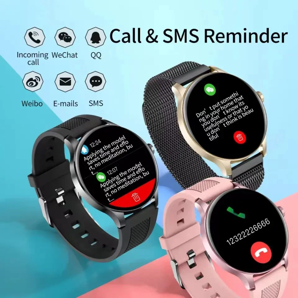 2022 Nieuwe 360*360 Ips Amoled Hd Mannen Smart Horloge Waterdicht Fitness Tracker Sport Smartwatch Vrouwen Mannen Voor ios Xiaomi Android