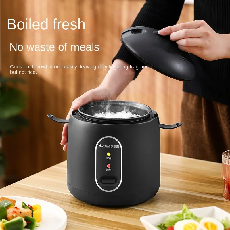 Mini Rice Cooker 1.2L Multi functional Rice Cooker Household Student Dormitory Steaming Pot