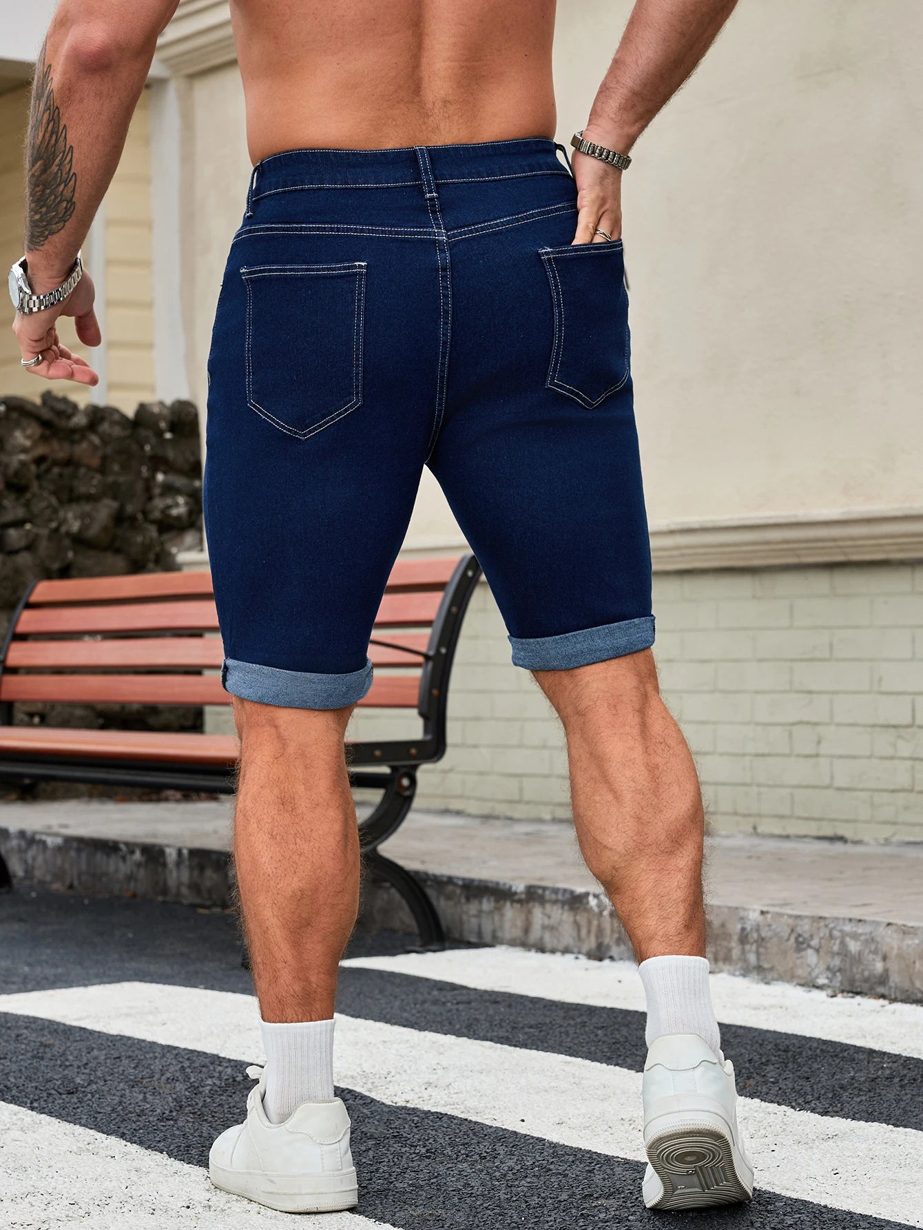 Men's Dark Blue Denim Shorts,  - Levis Jeans 501 评论和价格