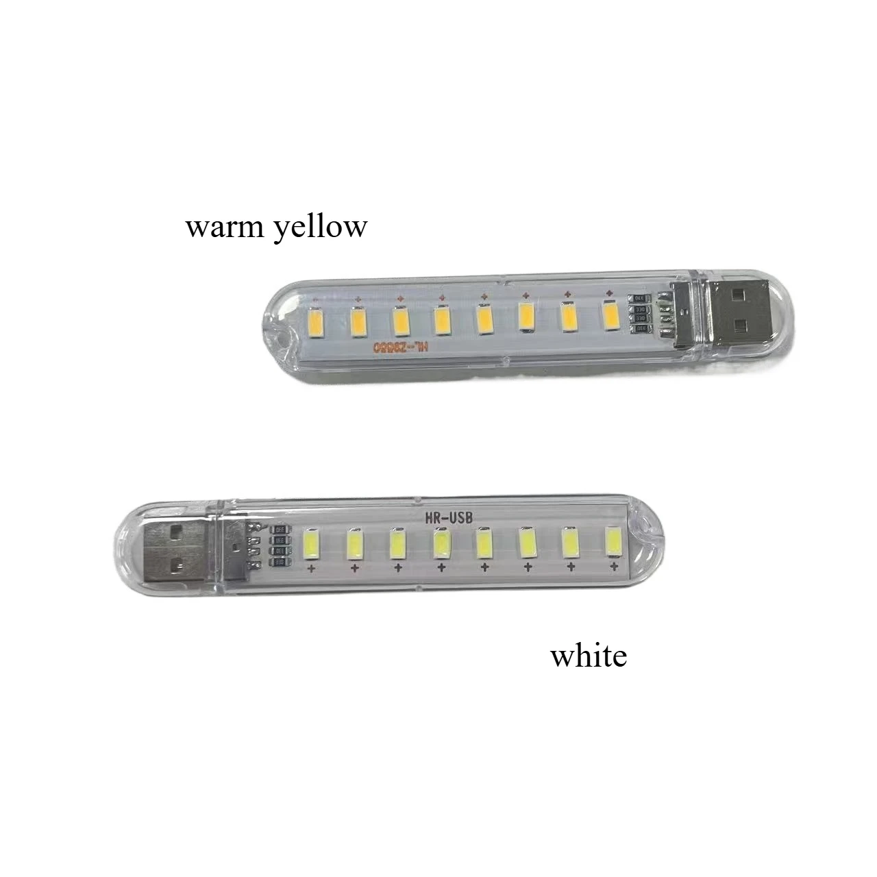 5V USB LED8 Light Single sided Dual color Portable Mini Night Light Computer Mobile Power Super Bright Emergency Light image 3