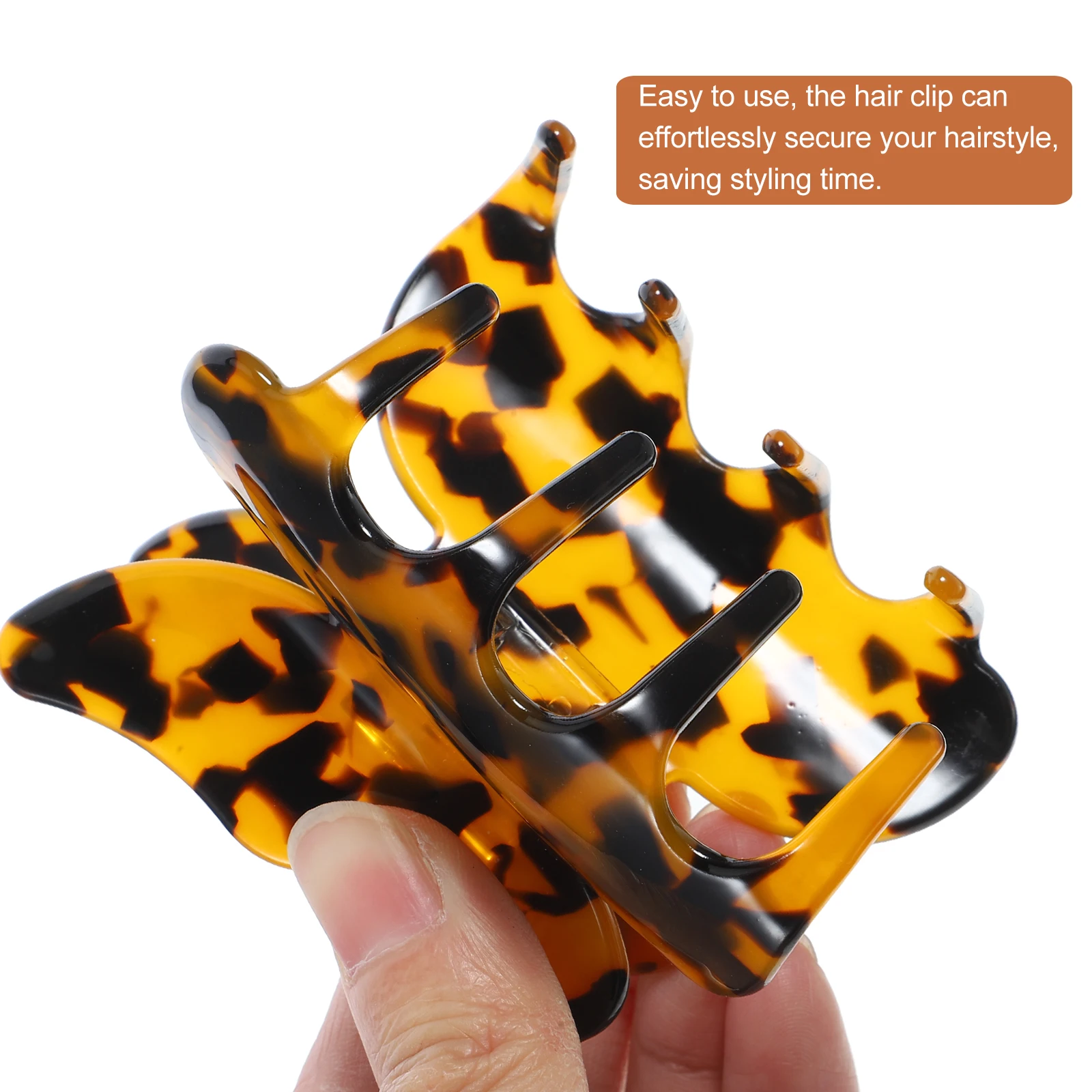 

Butterfly Claw Hair Clip Acetate Sheet Accessories Shallow Tortoiseshell Color Claw Clips for Bun Updo Hairstyles Durable