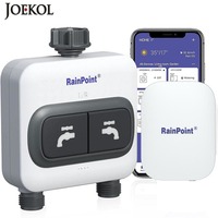 RainPoint Smart 2 Zone Watering Timer WIFI Garden Automatic Irrigation System Drip Sprinkler Controller Valve Garden Water Timer