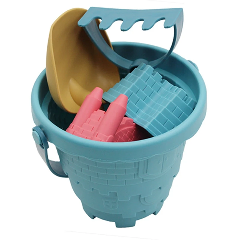 Baby Sand Castle Mold Bucket Sand play Outdoors Toys Kids Building Outdoor Sandbox Set Kids Sand Toy Summer Sand Accessories