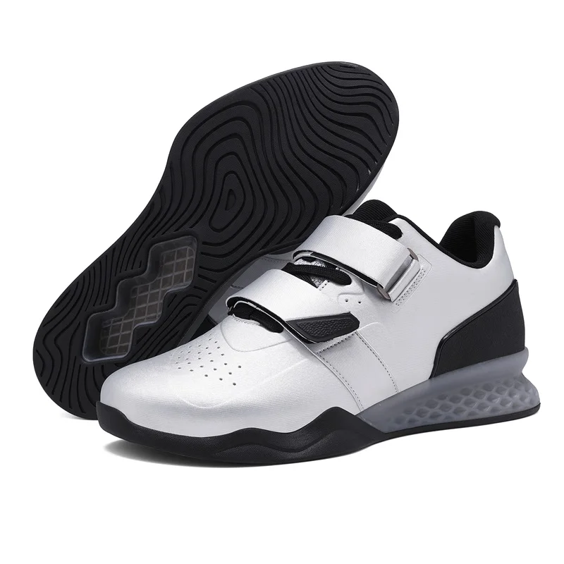 

Professional Men's Weightlifting Shoes for Heavy Squats And Deadlifts with 3D Traction Sole Fitness Training Sports Shoes XT6061