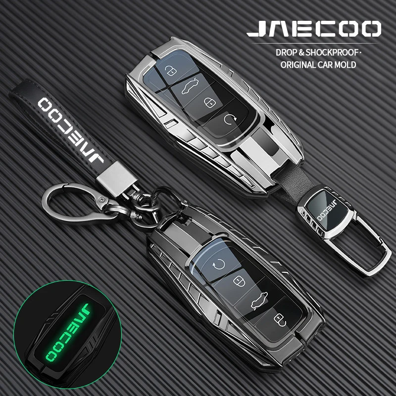 Mecha-style car remote key cover suitable for Jaecoo J7, Jaecoo J5, Jaecoo J8 – drop-proof and scratch-resistant key case