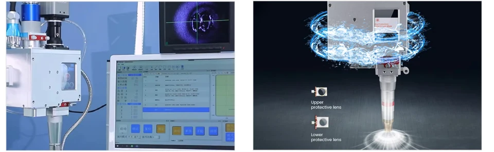 SW3000 Robot Fiber Laser Bewerkingskop Laser Fiber Wire Kabel Laskop Platform Lassen Leverancier Hoofd