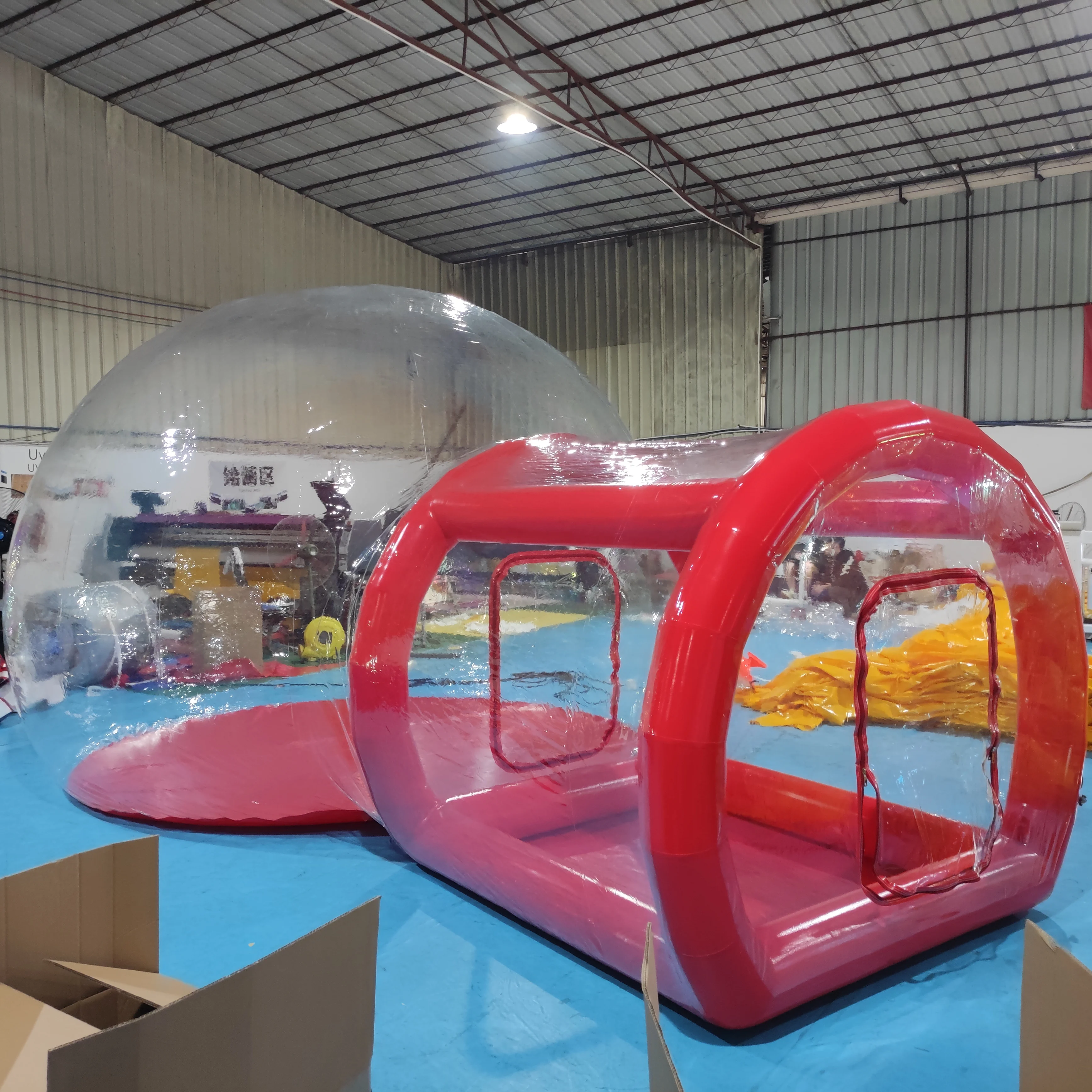 Fabrik Direktverkauf Kinder Party Klare Kuppel Ballon Outdoor Garten Aufblasbare Blase Hüpfburg