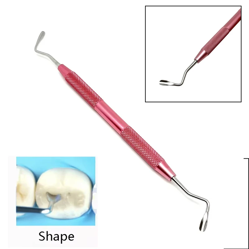 

Double-End Dental Spatula Stainless Steel for Resin Filling Composite Restoration Occlusal Modeling Dentist Instrument