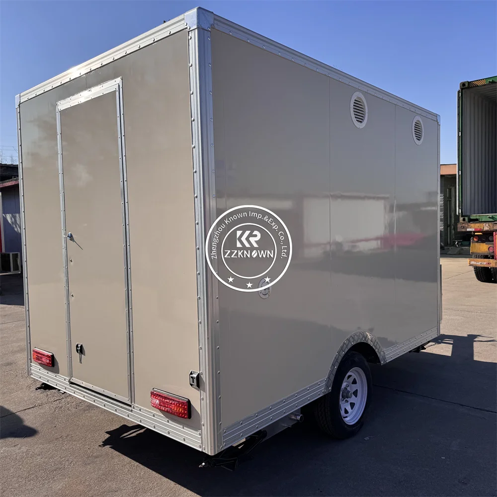 Commercial Mobile Kitchen Trailer Factory Built Street Vendor Food Trailer Mobile Pizza Burger Food Truck Fully Equipped