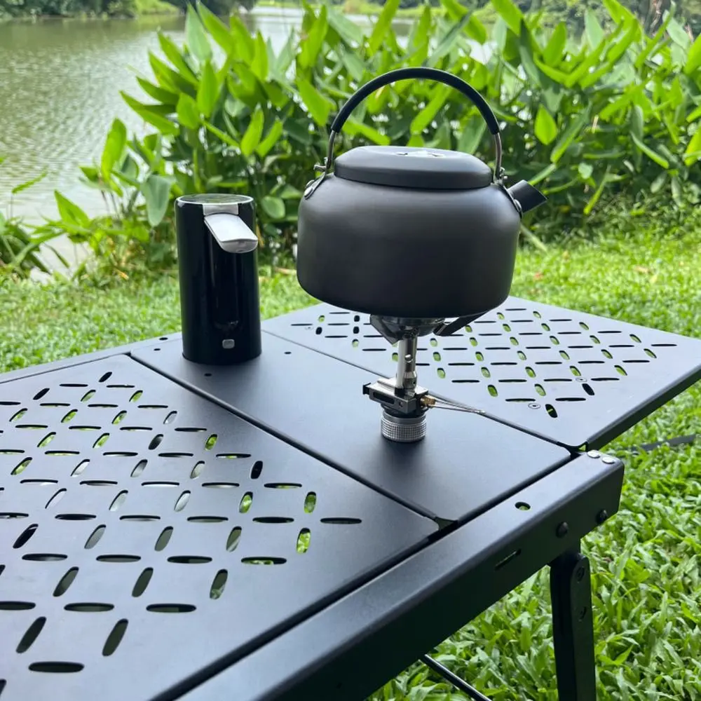 Outdoor Picnic Kitchen IGT Water Pump Module Carbon Steel Foldable Stove Support For Camping Cooking Table System