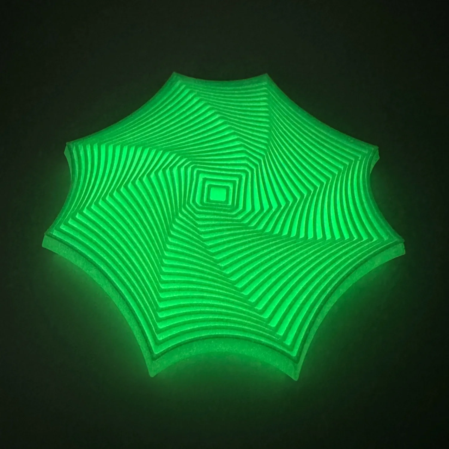 3D Printed Fidget Toy Visual Illusion Octagonal Whirling Spiral Ornaments Stress Relief Desk Toy For Adult Autism Sensory Toys