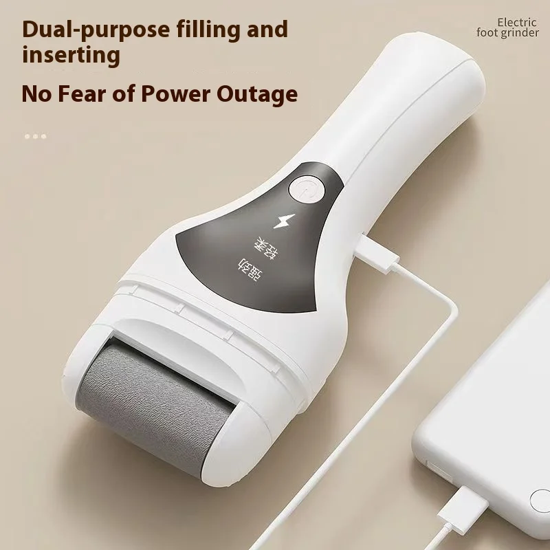Elektrischer automatischer Fuß-Hornhautentferner, tragbarer Pediküre-Schleifer für abgestorbene Haut mit dickem Absatz, wiederaufladbares Peeling-Gerät