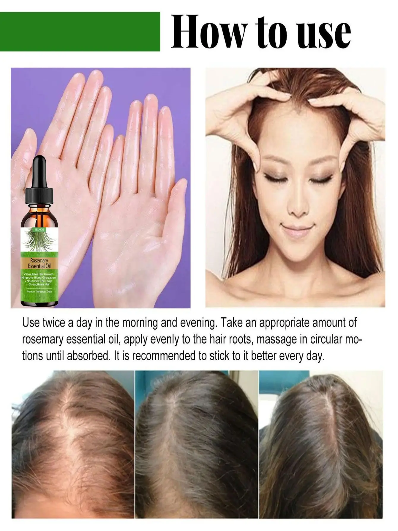 Hair Growth Essential Oil Repair Damaged Beauty Hair Care Prevent Hair Loss Serum Scalp Treatments for Men Women Hair Products