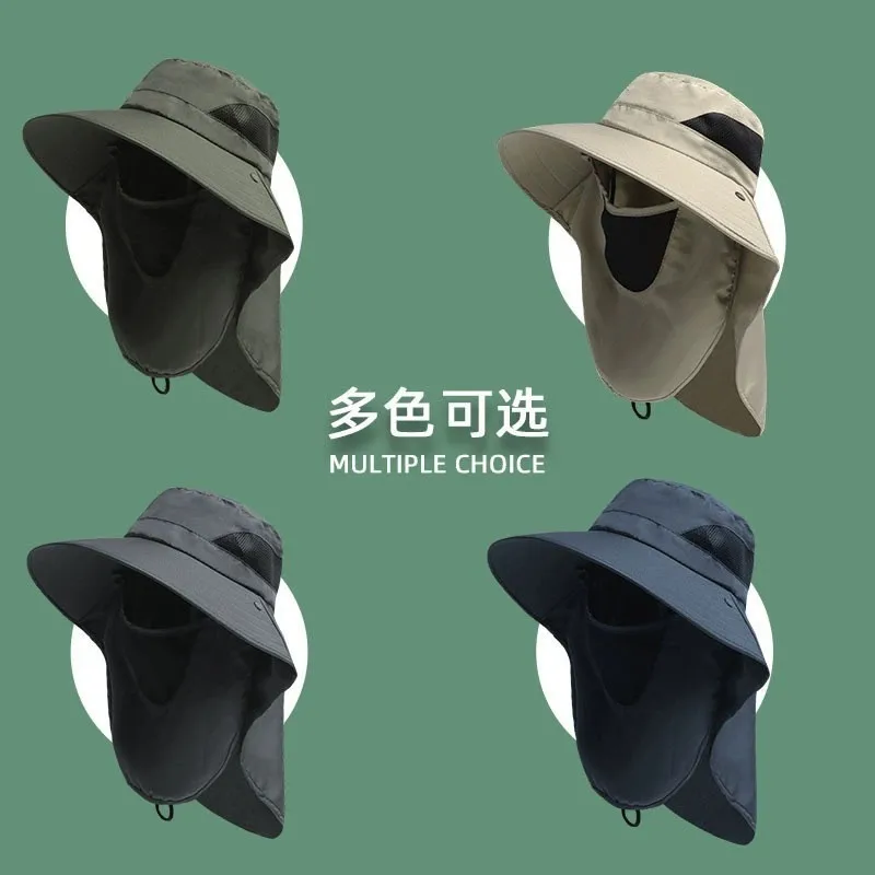 All-round Neck Protection Sun Hat, UV Protection Fishing Hat for Outdoor Fishing, Hiking, and Men's/Women's Unisex Design