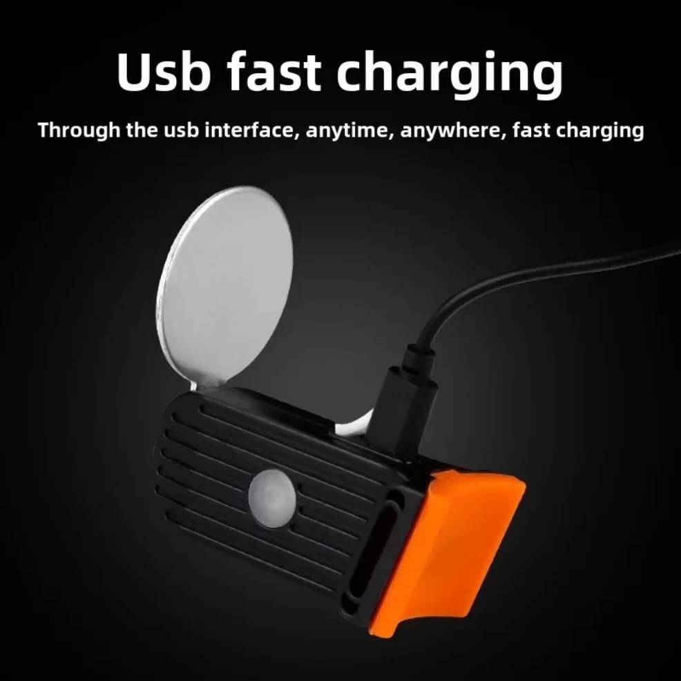 شكل قلب LED الدراجة الخفيفة USB قابلة للشحن دراجة الضوء الخلفي مقاوم للماء MTB الذيل ضوء 5 وضع الدراجات ليلة مصباح تحذير السلامة