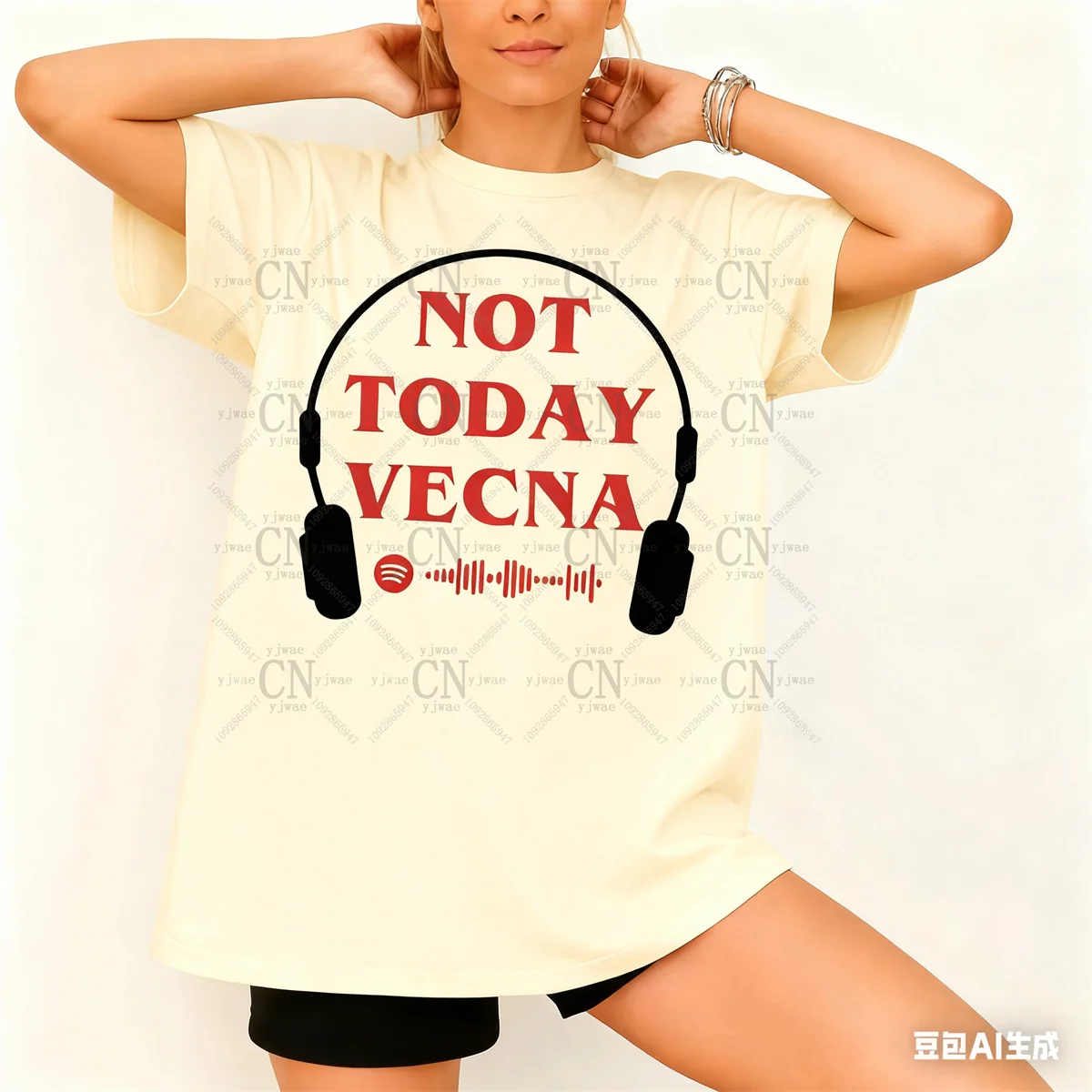 ليس اليوم Vecna غريب الفيلم نفس الرسومات قصيرة الأكمام الصيف المرأة الترفيه عطلة المحملة موضة الشارع تي شيرت رجالي #2