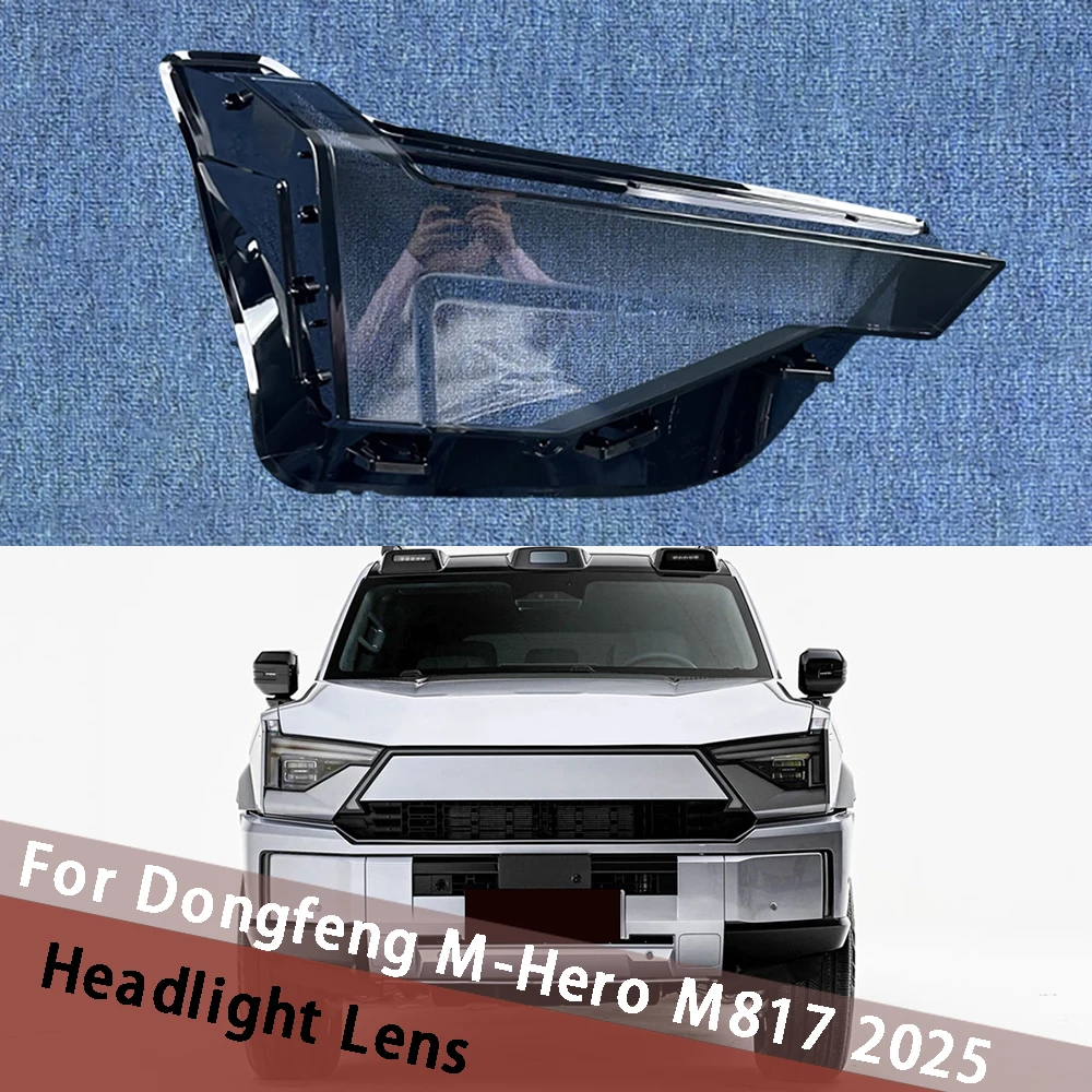 For Dongfeng M-Hero M817 2025 Car Front Head Lamp Housing Headlight Cover Clear Lampshade Lampcover Caps Shade Headlamp Shell
