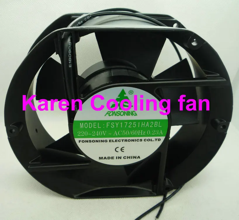 17CM FSY17251HA2BL 17251 220V-240V ac50/60Hz 0.23a cooling fan FSY17251HA2SL P3175HBL-ETS 6C-230HBC UF15PC23 hzdo